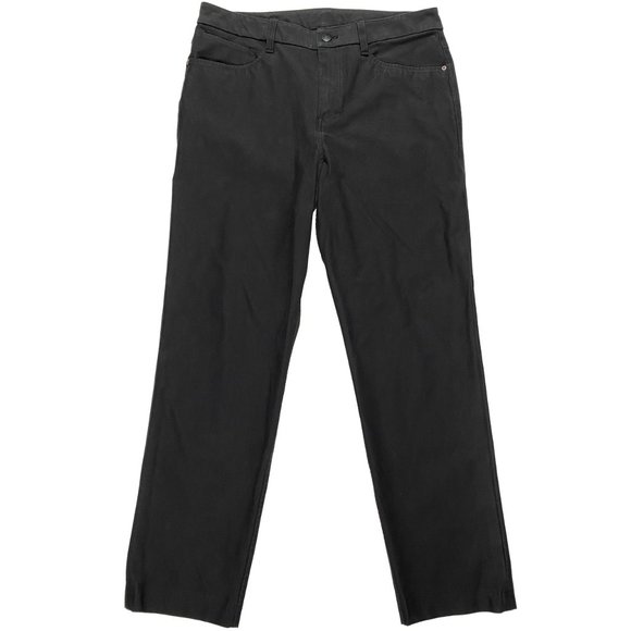 Lululemon Slim Fit Tech Canvas Pants Black mens size 32x27 - Picture 1 of 8
